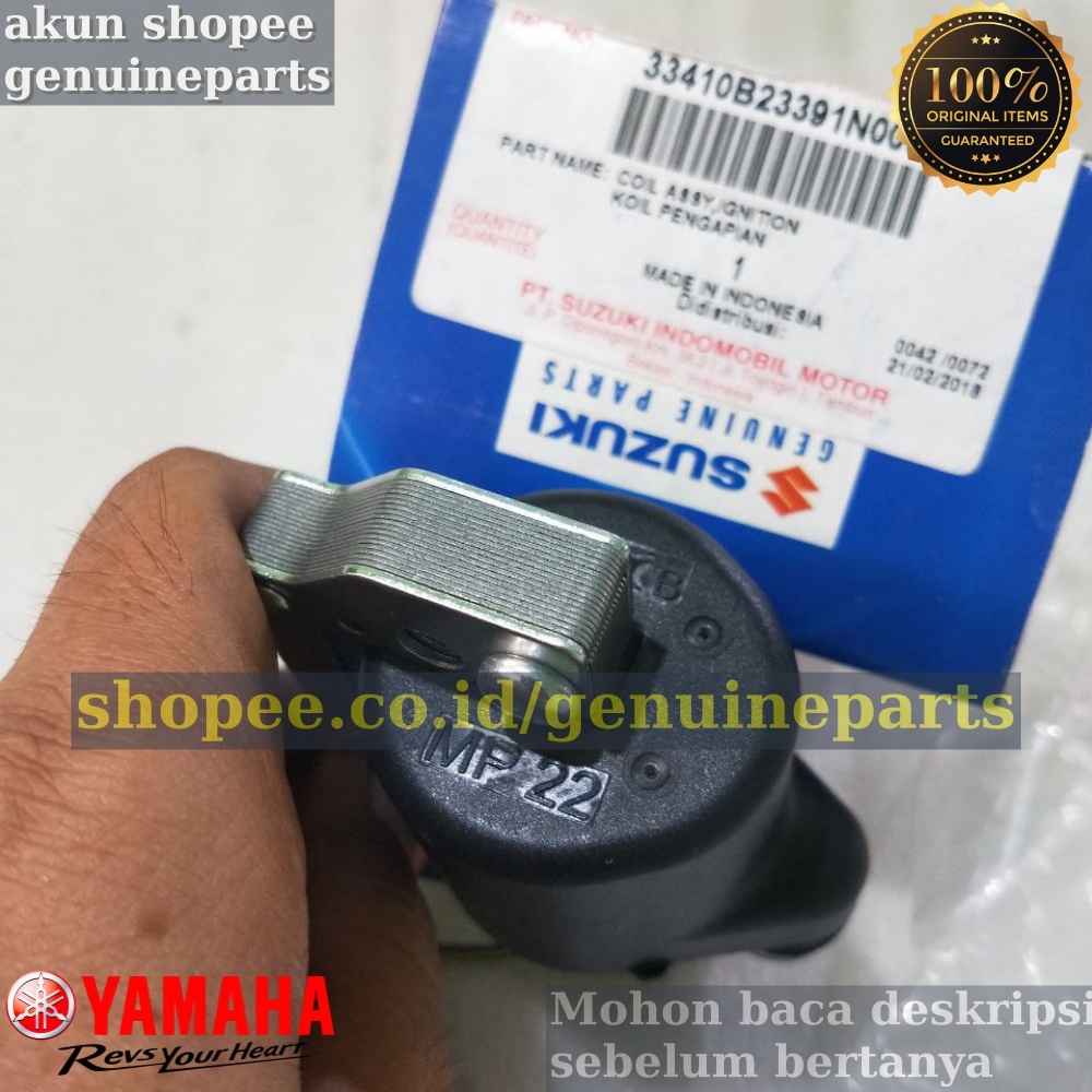KOIL A100 PLATINA MP22 ORIGINAL SGP SUZUKI 33410B23391N000