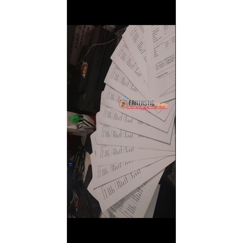 FOTOKOPI DOUBLE FOLIO / DAFTAR RIWAYAT HIDUP / DRH / TNI, AU, AD, DLL