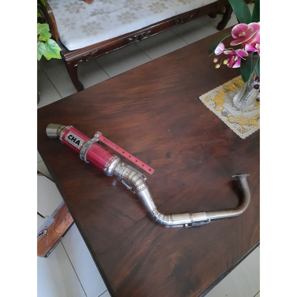 knalpot racing CHA original thailand untuk BEAT Fi