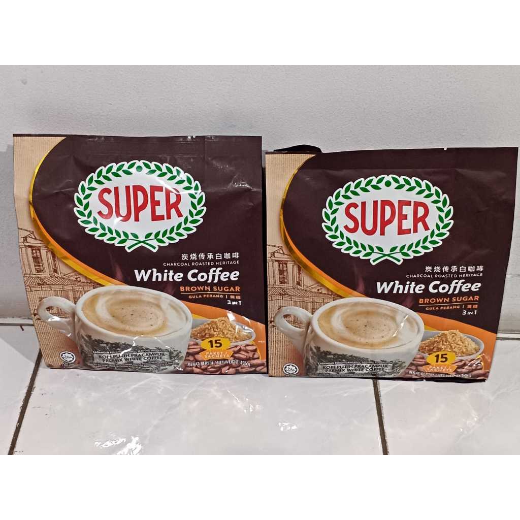 Super White Coffee Brown Sugar Kemasan Lama Malaysia Import