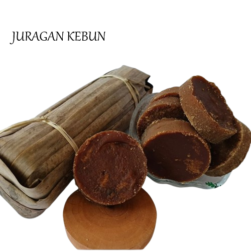 

GULA AREN/GULA KAWUNG/GULA MERAH ASLI KEMASAN DAUN KELAPA KERING DAN PLASTIK 1 KILO