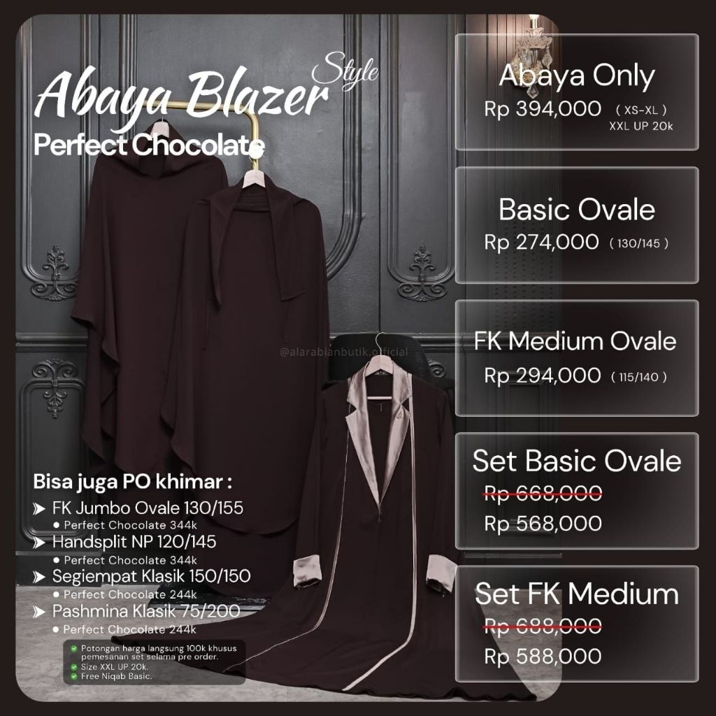 Abaya Blazer by Al arabian Butik