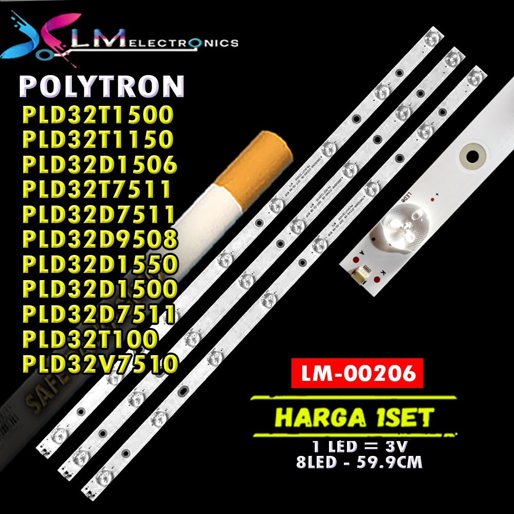 BACKLIGHT TV POLYTRON PLD32T1500 PLD32T1150 PLD32D1506 PLD32T7511 PLD32D7511 PLD32D9508 PLD32D1550 P