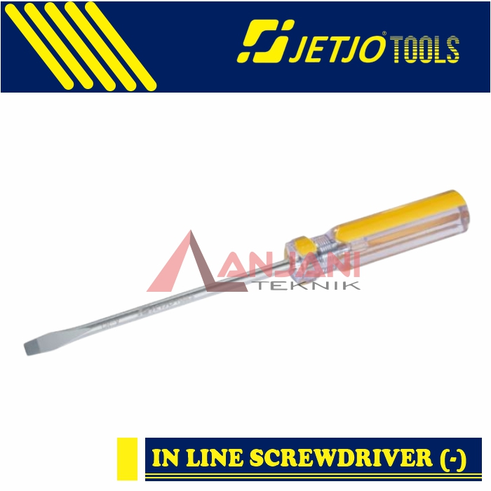 JETJO OBENG KRISTAL PLUS MINUS 2.5 X 50 75 100 MM LAKONI PRO IN LINE SCREWDRIVER MAGNET KEMBANG MIN 