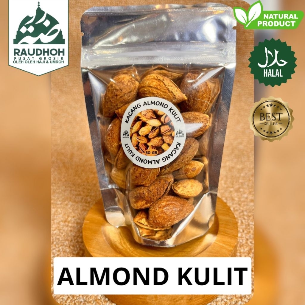 

[TERMURAH] Kacang Almond Selma Rasa Vanila 50gr