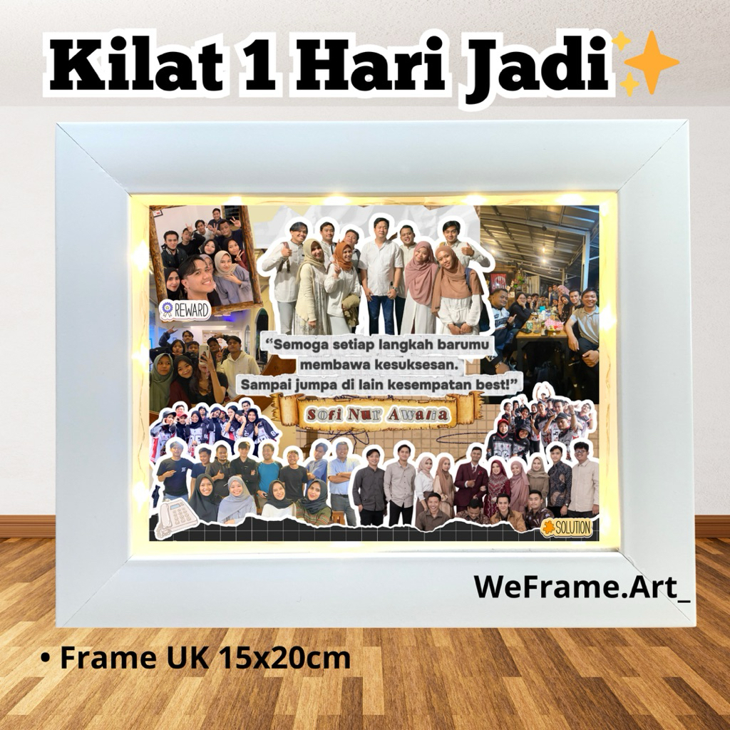 frame farewell / hadiah perpisahan teman kerja / kado farewell / kado perpisahan