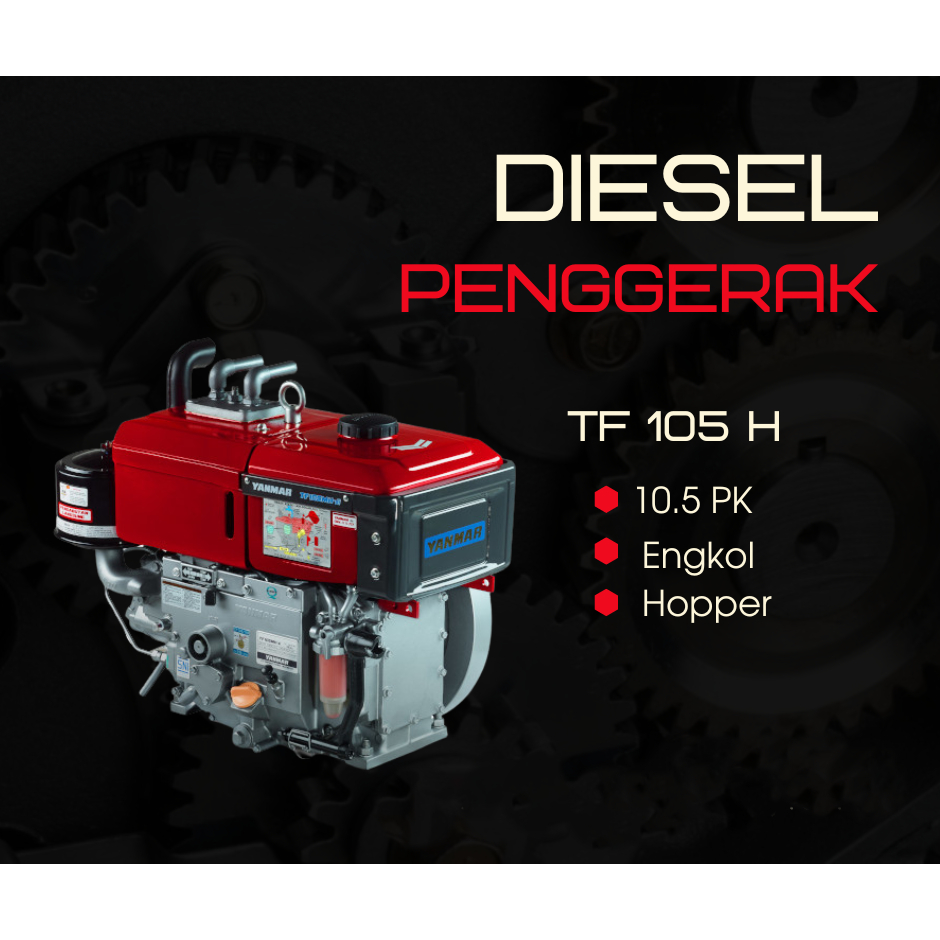 Mesin Diesel 10.5 PK - Diesel Yanmar TF 105 H Hopper 10.5 PK Penggerak Serbaguna