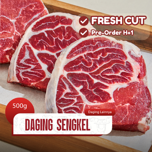 Daging Premium Sop/Sengkel Frozen Food Halal 500gr - Daily Beef Jakarta Utara