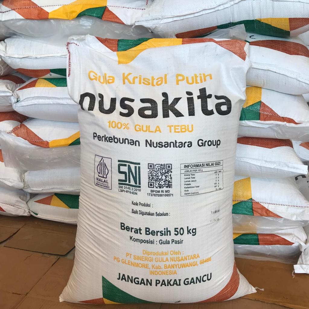 Gula Pasir 1 Karung isi 50 Kg Merk Nusakita - MP STORE145