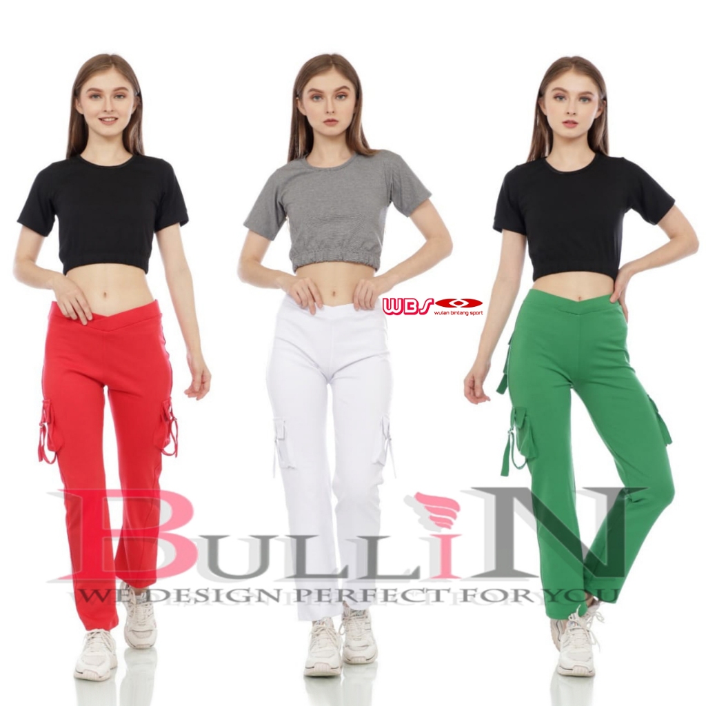 Celana Pdl kantong Jumbo Aerobik Fitness Wanita