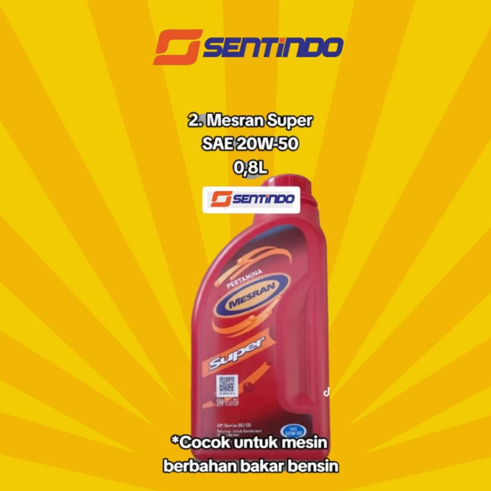 MESRAN SUPER 0.8 L - Oli Mesin Mesran Super - oli berkualitas