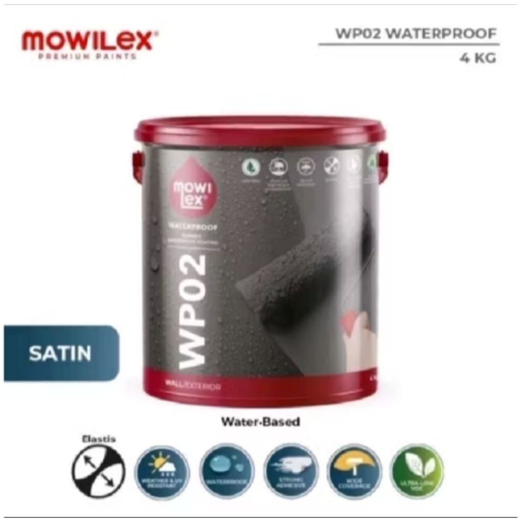 Cat Tembok Exterior Mowilex Waterproof Wp-909 Merlin Grey