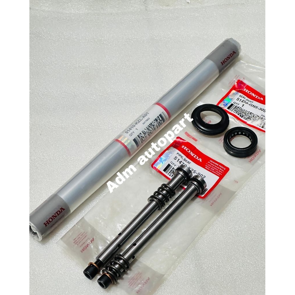 Shockbrakar depan KZL1PCS+Suling shock depan K25 2PCS Sil shock sil tutup abu GN5 Vario 150 Led old 
