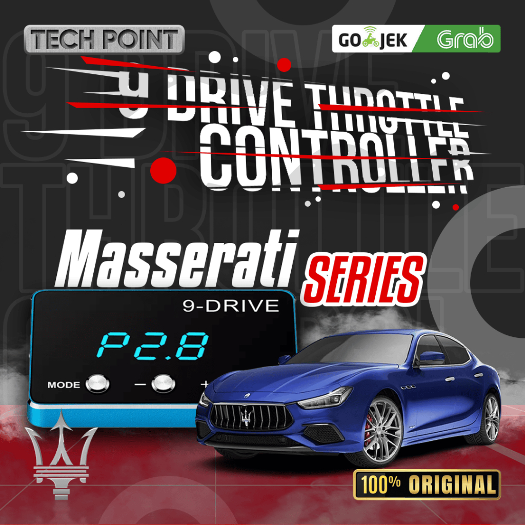 9 Drive Maserati Ghibli Race Chip Piggyback Throttle Controller Remap