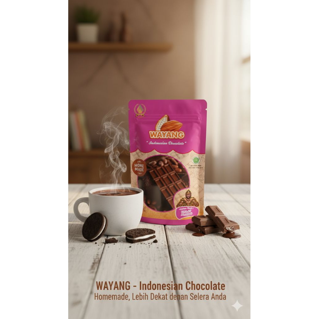Coklat wayang premium,dark cokat,coklat mette,coklat almond
