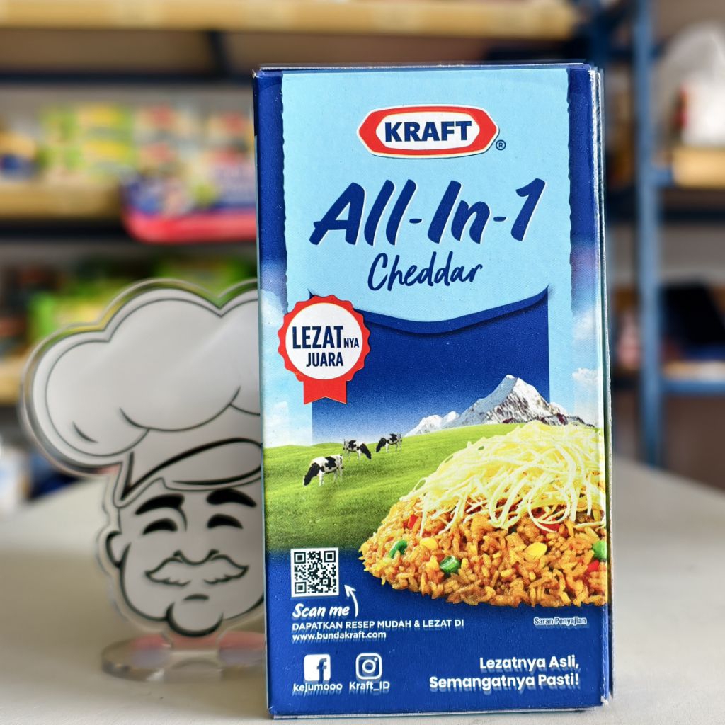 Keju Kraft All In One 150Gr / Keju Cheddar All In One Kraft / Keju Parut Kraft All In One