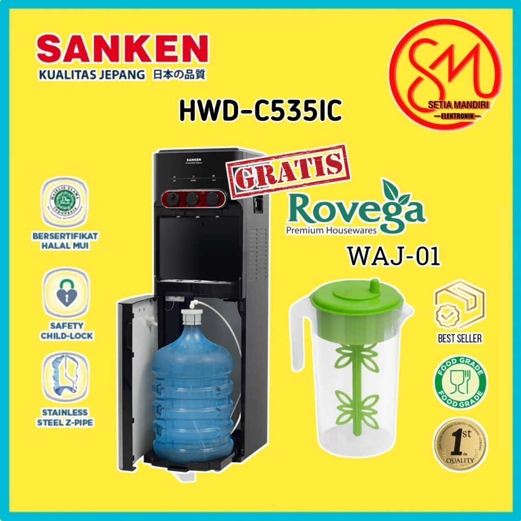 SANKEN HWD-C533IC / HWD-C520IC / HWD-C535IC / HWD-C555IC / HWD-C528IC Water Dispenser Galon Bawah