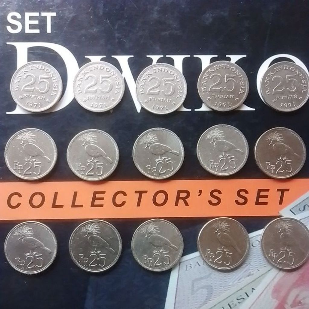 UANG KUNO KOIN 25 RUPIAH ASLI TAHUN 1971