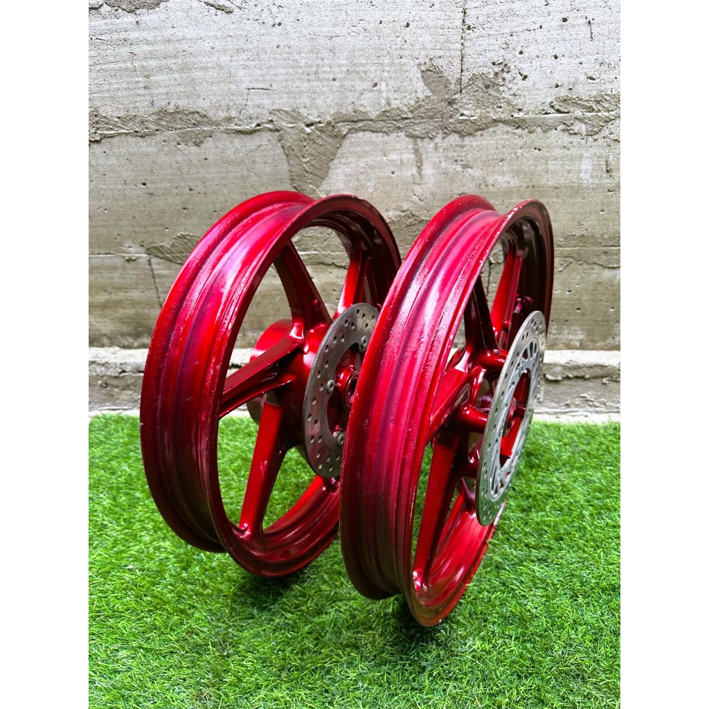 Set Velg Custom CB150R Old PNP Ninja SS/R/RR Fullset – Candy Red