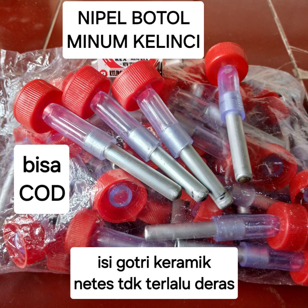 1NIPEL Kelinci Termurah.... isi Gotri kecil Cocok botol Pocari Freastea TehPucuk Vitwater Sprite Fan
