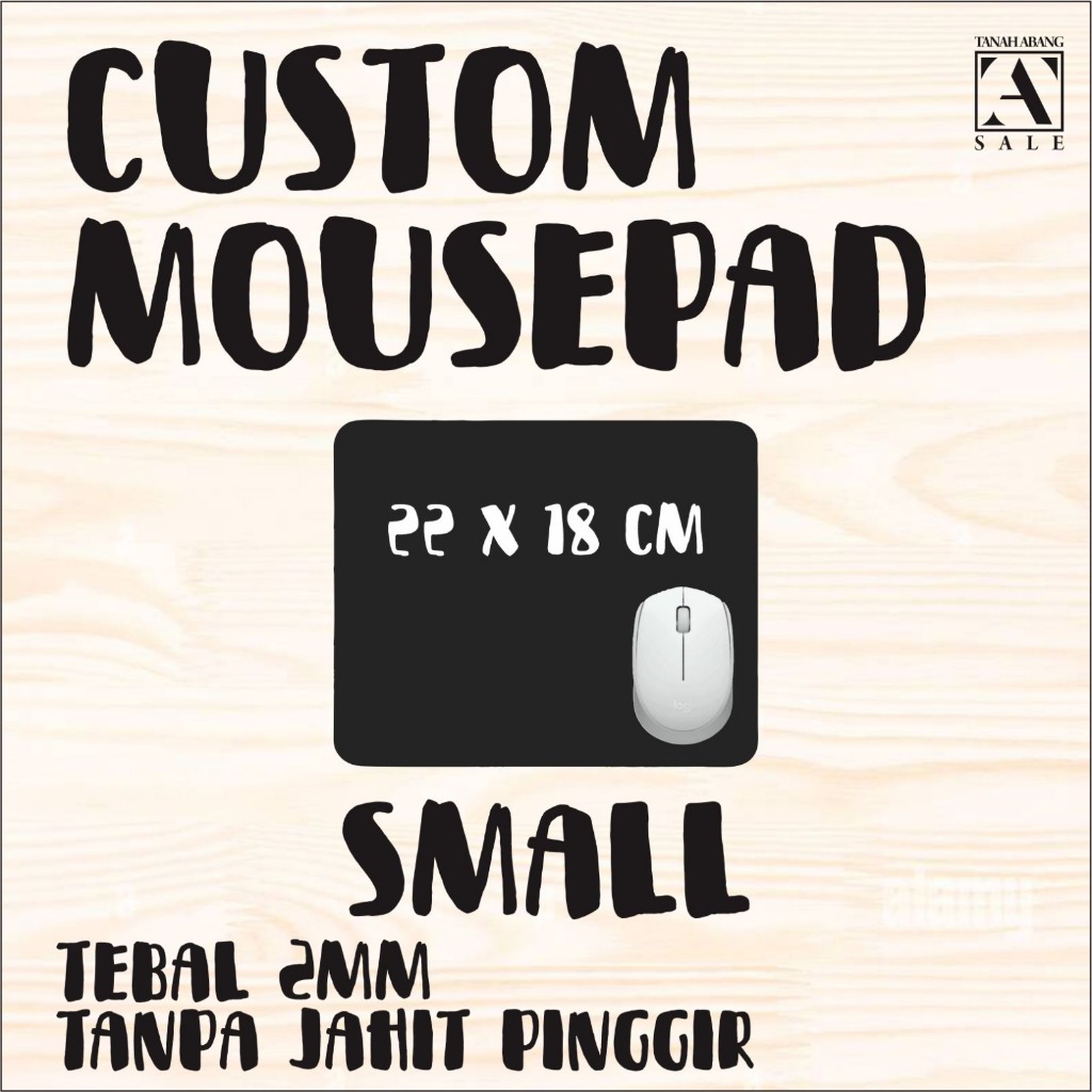 CUSTOM MOUSEPAD SMALL UKURAN KECIL  22 X 18 CM PLAYMAT ANIME GAMING TEBAL 2MM MURAH PREMIUM