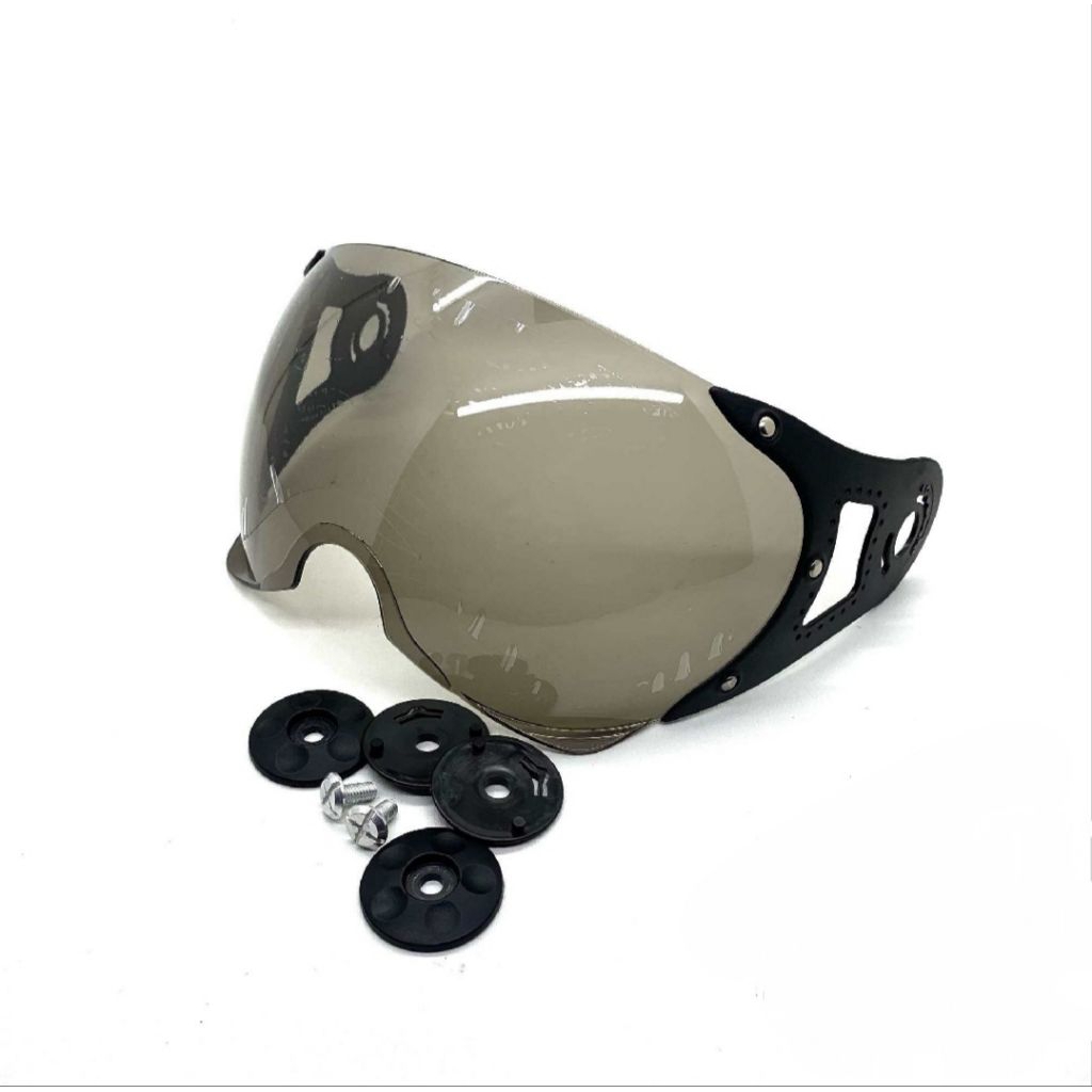 Kaca Pilot Bening Helm Honda Scoopy + kupingan+Baut Helm Bogo Pilot / Cakil HBC / Momo / Hijab Niels