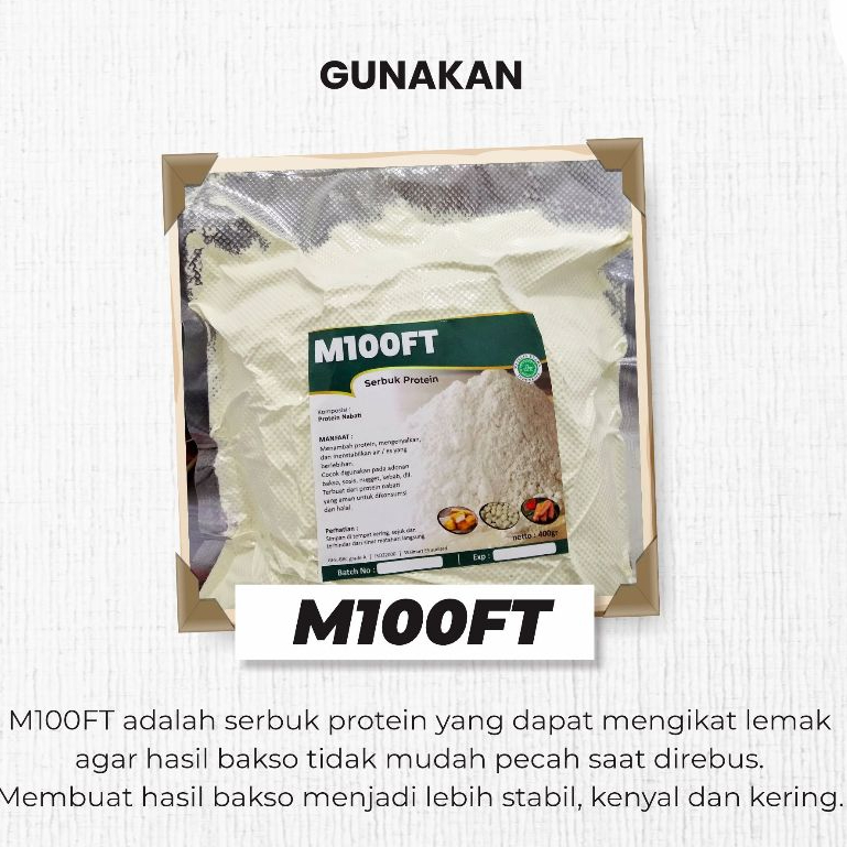 Pengering bakso M100FT | Serbuk Protein pengenyal dimsum, bakso, nugget, dll | Pengenyal mie