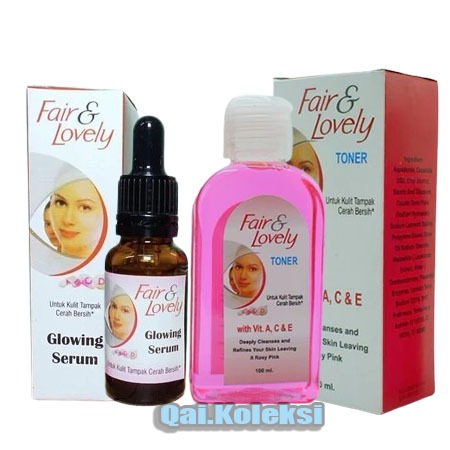 Paket Fair & Lovely ( Toner + Serum ) | Paket Glowing Fair & Lovely | Toner + Serum Fair Lovely
