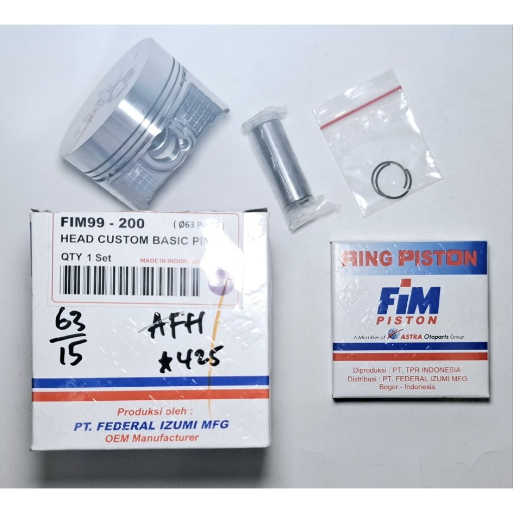 Piston kit /Seher Fim ukuran 63 pen 15