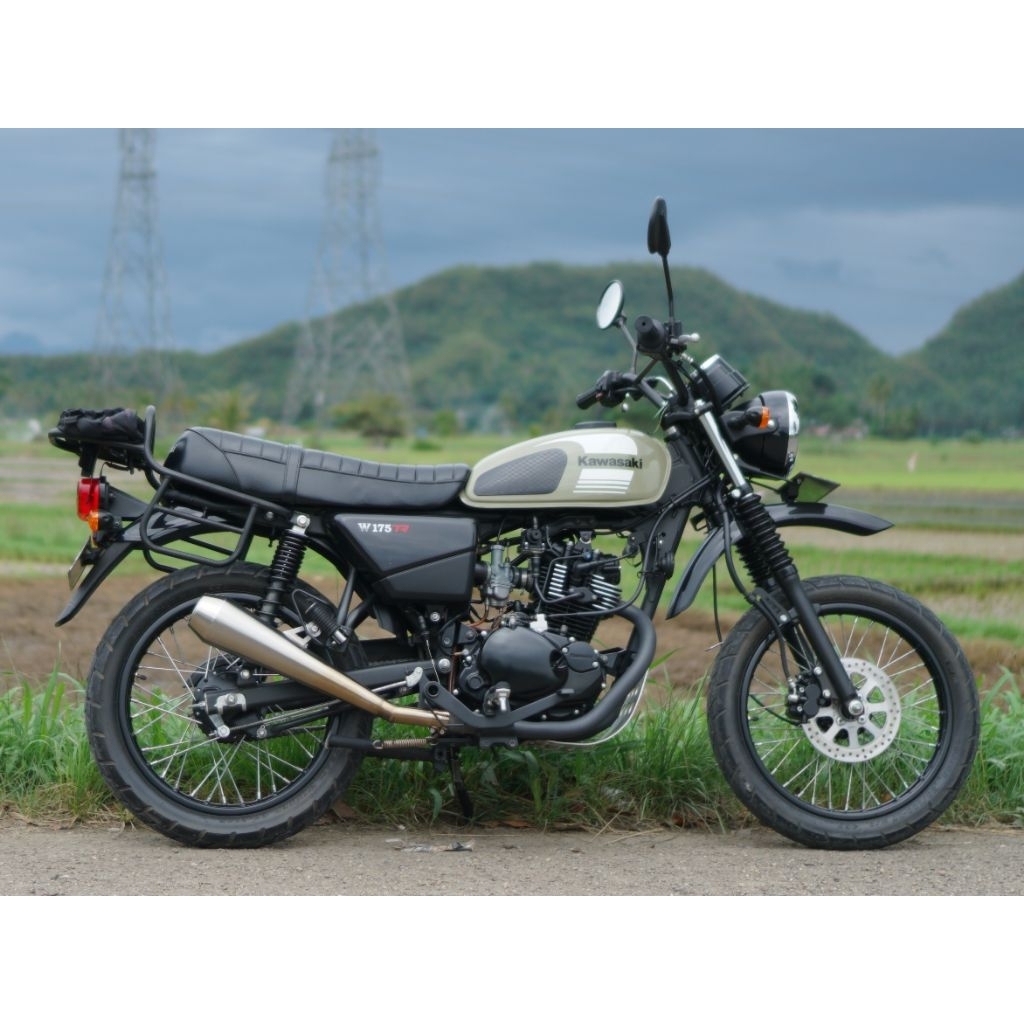 Knalpot w175tr pnp leher standar