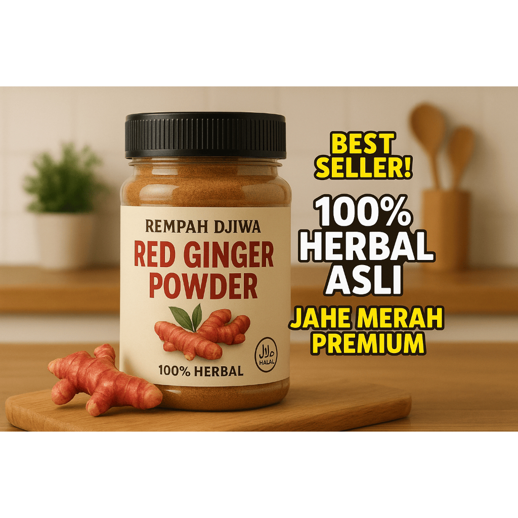 

Jahe Merah Bubuk Rempah Djiwa Instant Red Ginger Powder Bahan 100% Herbal alami premium