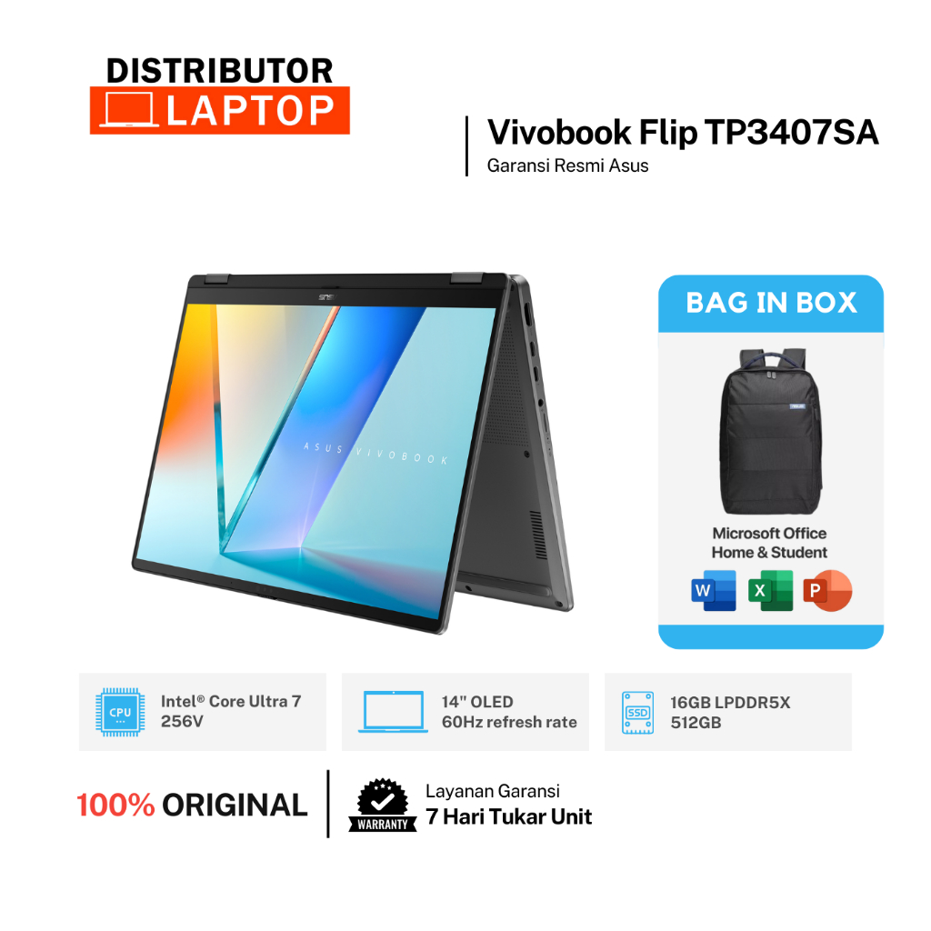 Asus Vivobook 14 Flip TP3407SA 16GB/512GB 14" WUXGA OLED