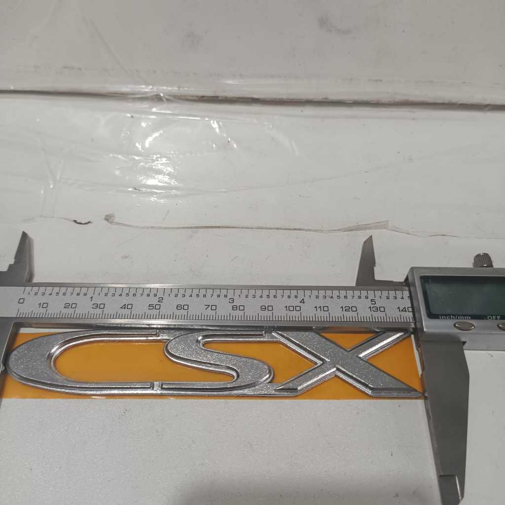 emblem tulisan CSX Daihatsu taruna silver crom car 1pcs