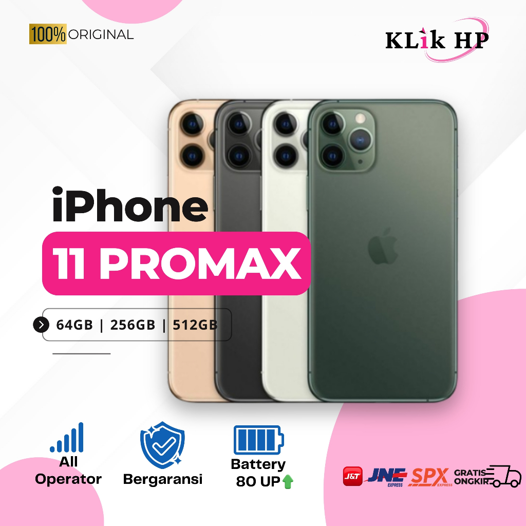 IP 11 Promax 64/256/512GB Second Original