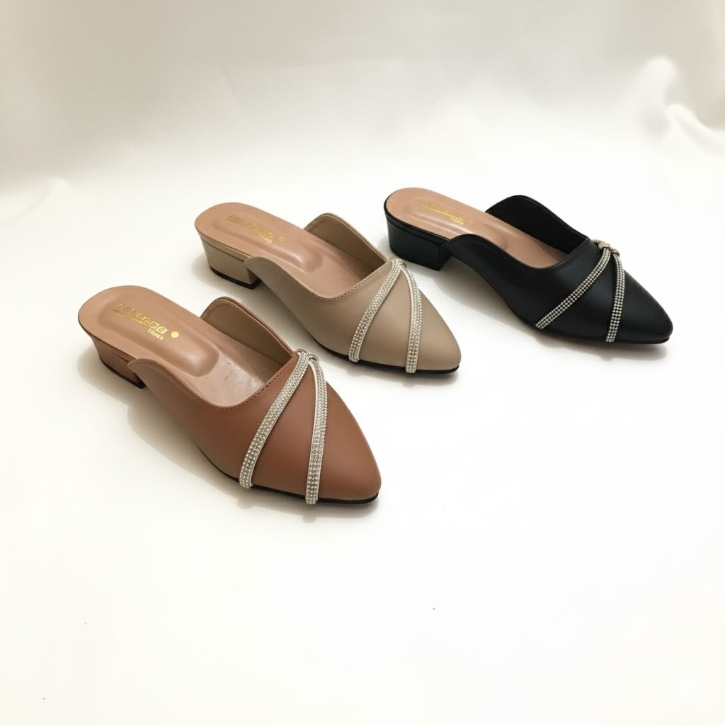 LAKSANA - Raaha Sandal Heels Wanita Hak 5cm - Heels Wanita - Sandal Hak - Hak Tahu