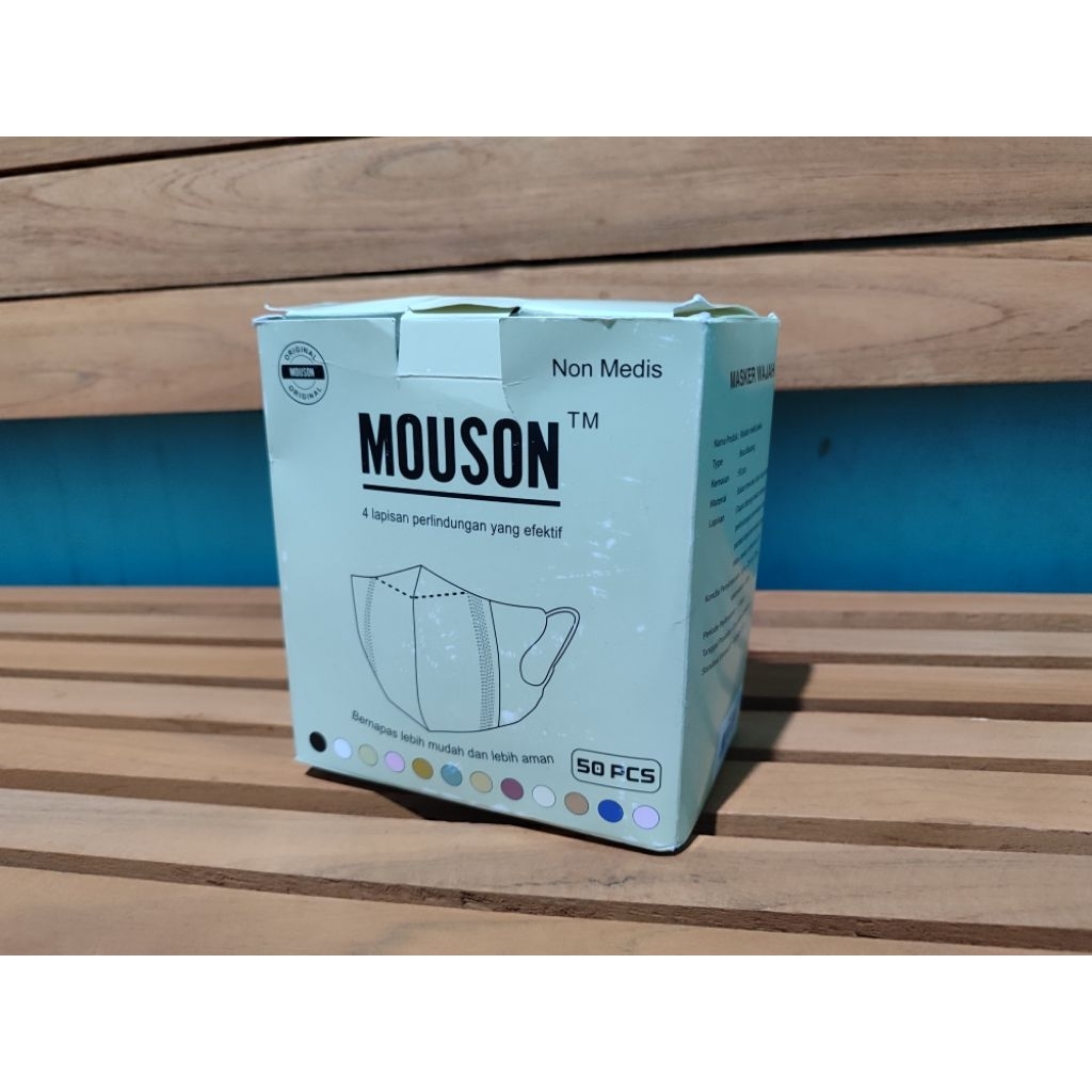 MASKER MOUSON NON MEDIS NON HIJAB HITAM