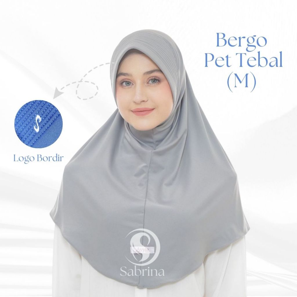 Hijab Sport pet Tebal/Jilbab Sporty/Hijab Instan size M