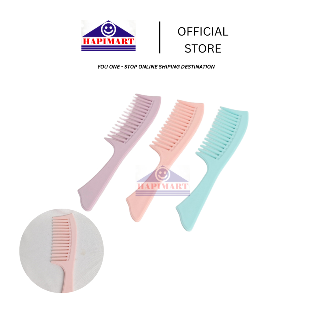 Sisir Plastik Sisir Gigi Besar Sisir Gigi Lebar Sisir Datar Sisir Rambut Sampo Portabel Sisir Pisau 