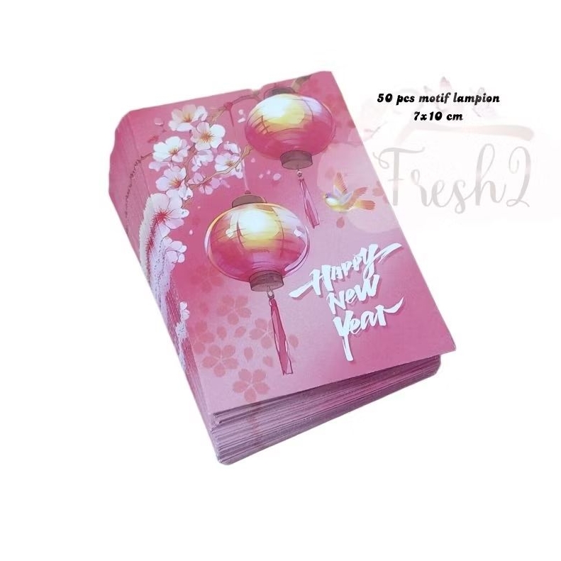 

angpao imlek motif lampion 50 pcs / angpao imlek sio kuda / angpao kuda /