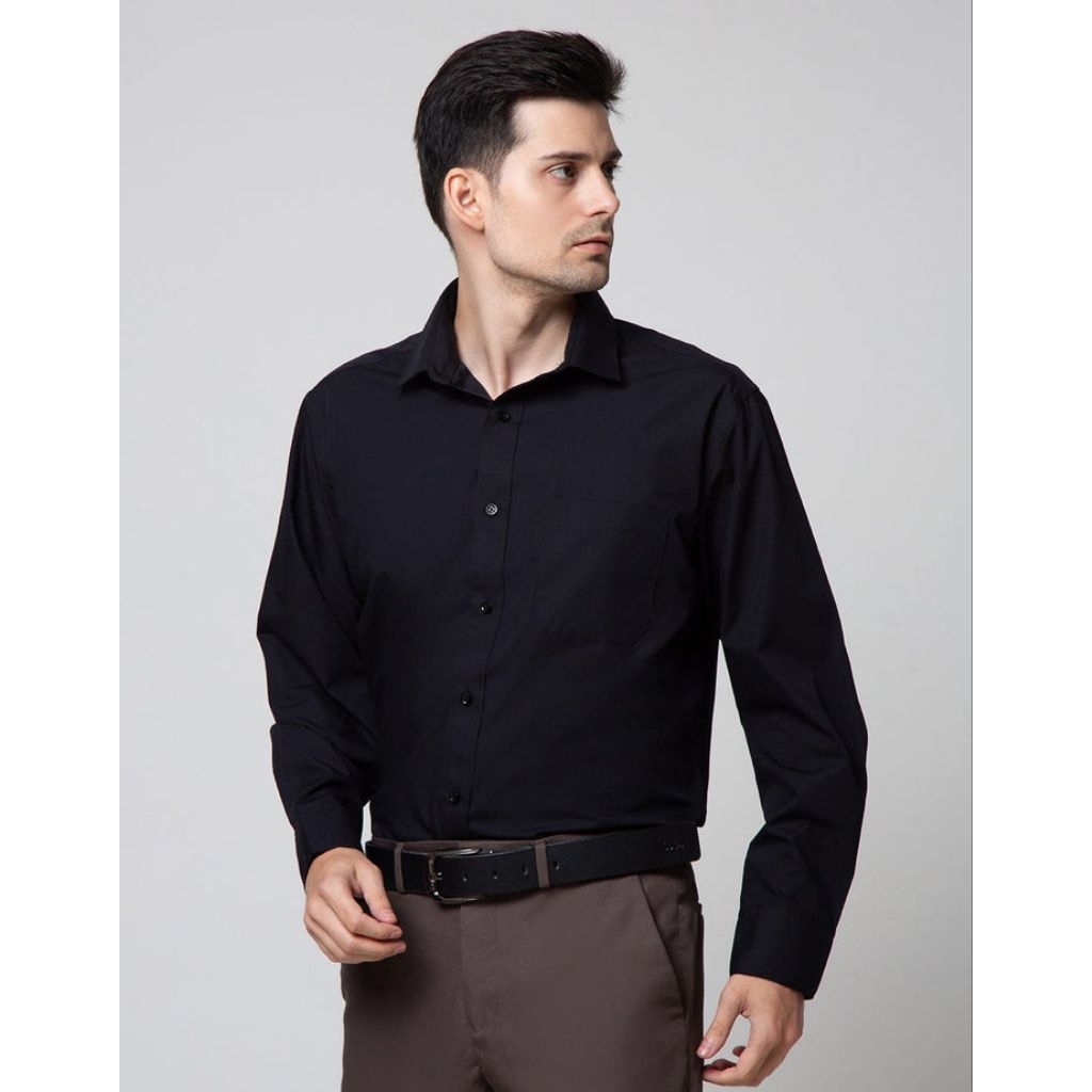 Kemeja cole lengan panjang