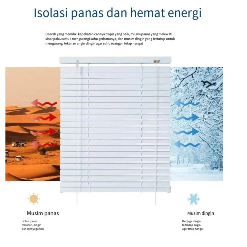 Uddjaya_ Venetian Blinds Venetian Blind Custom Venetian Blind Jendela 60X100 Venetian Blind