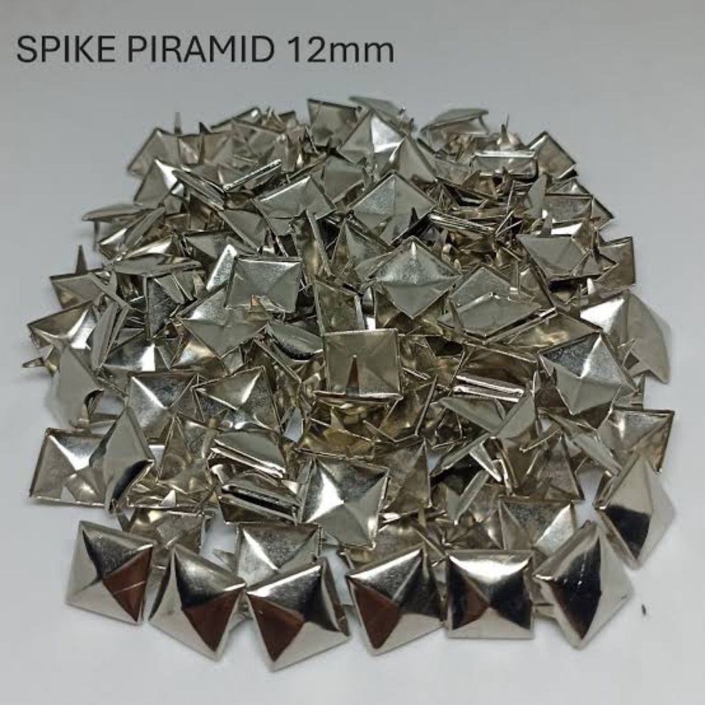 1 BIJI PINES SPIKE PUNK PIRAMID UK 12 CM / STUDS INDEPENDENT / SPIKE PUNK BULAT