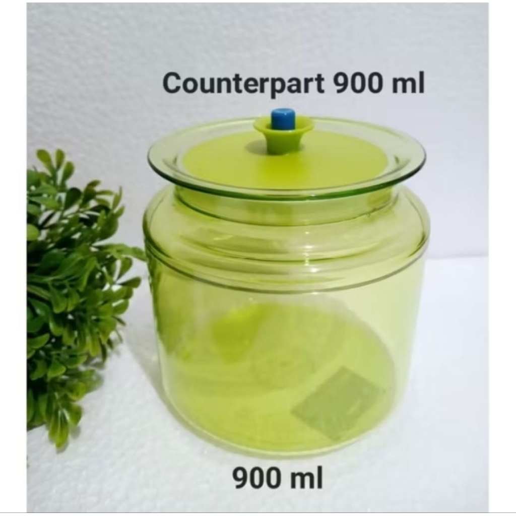 toples counterpart hijau limited 900ml tupperware
