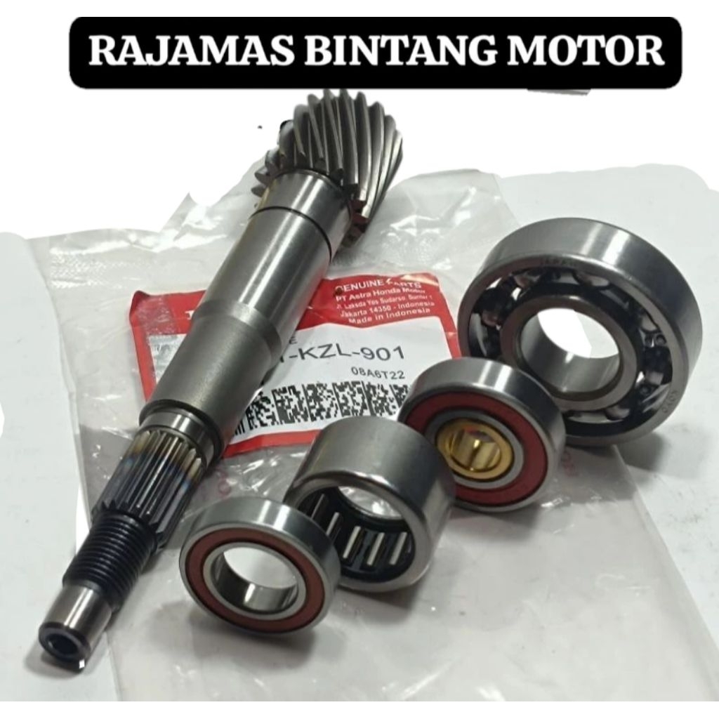 AS PULLY KZL + BEARING PULLY + BEARING 6204 + BEARING 6002 BAK CVT BEAT FI SCOOPY FI SPACY FI 2012-2
