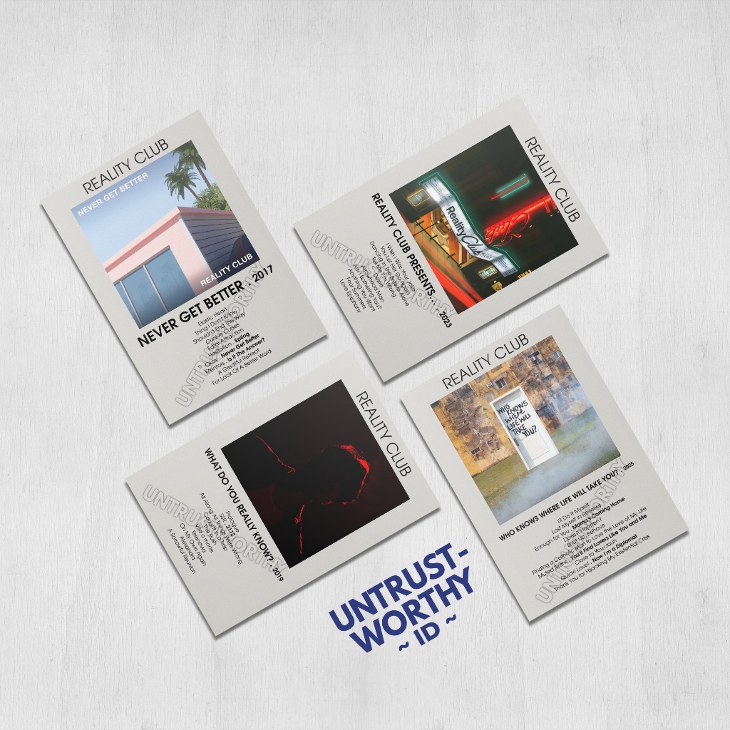 Poster Reality Club Album Ukuran A5 (4pcs)