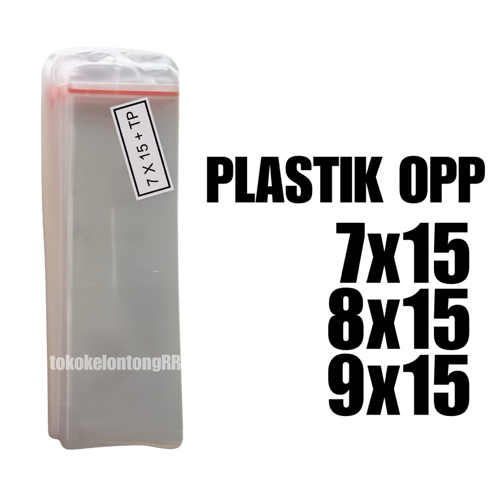 Plastik OPP 7x15 | Plastik OPP Lem 7x15 | Plastik OPP 8x15 | Plastik OPP Lem 8x15 | Plastik OPP 9x15
