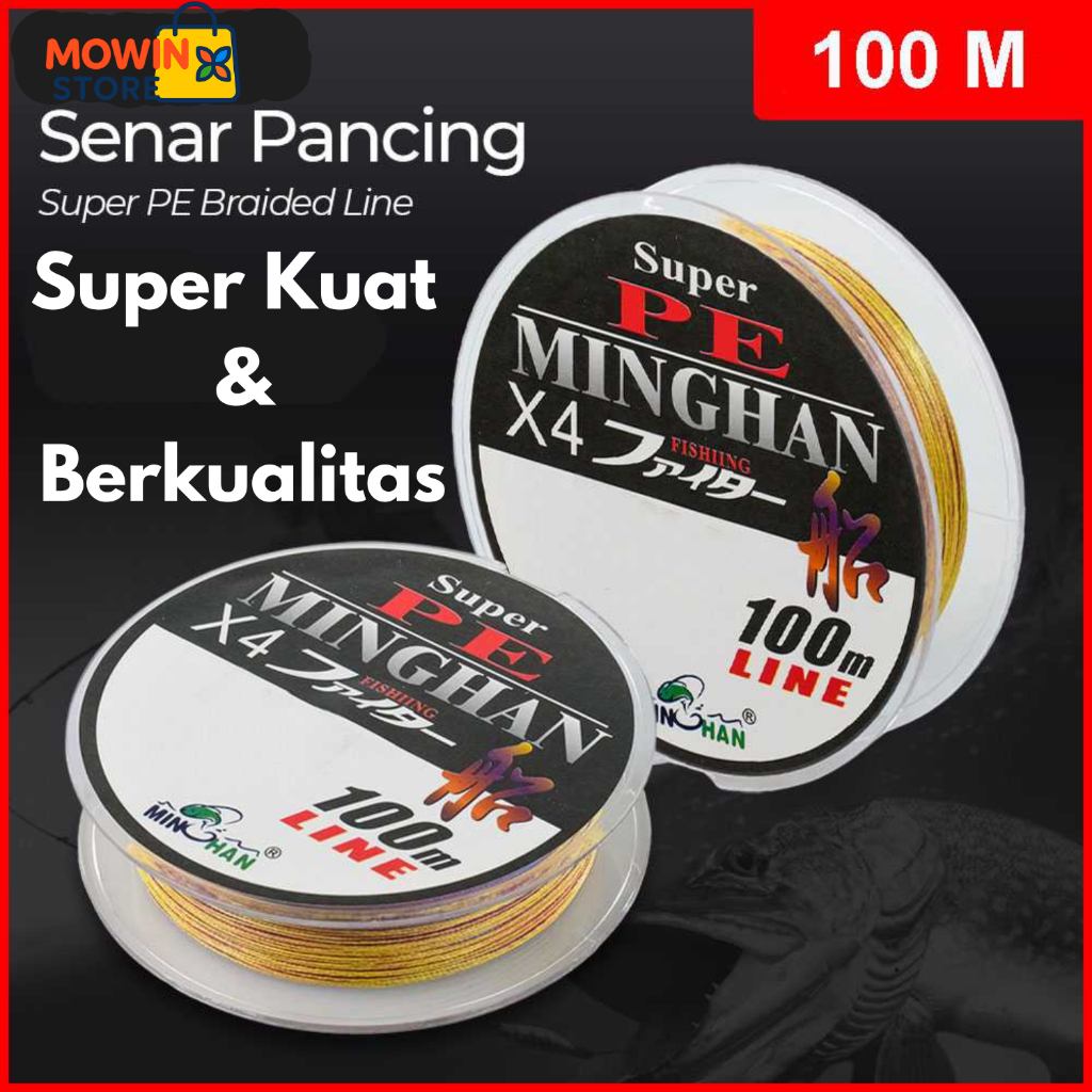 Senar Pancing Pe Super kuat Benang Tali Pancing Super PE Braided Line