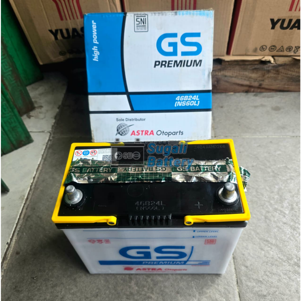 Aki Mobil Nissan Evalia, Livina, March GS ASTRA NS60L Premium Aki Basah 45Ah ORIGINAL ASTRA OTOPARTS