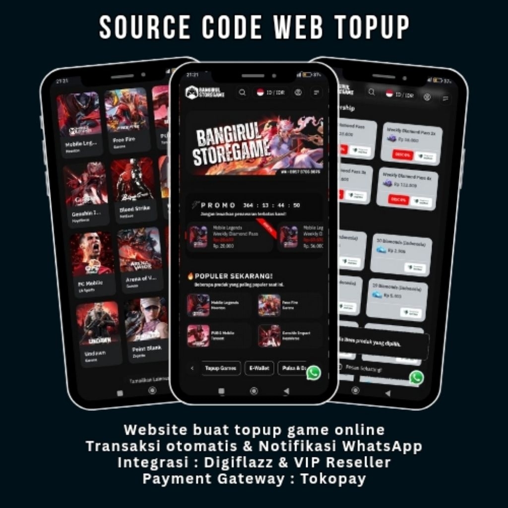 (TOKOPAY) Source Code Website Top Up Game 2025