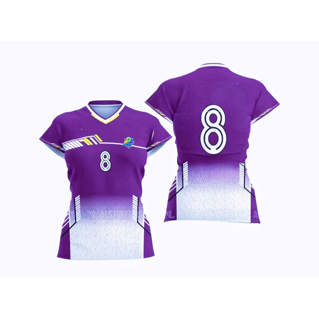 Baju Voli Wanita Jersey Voli Fullprinting Bisa Reques Nomor  Baju Voli Tim